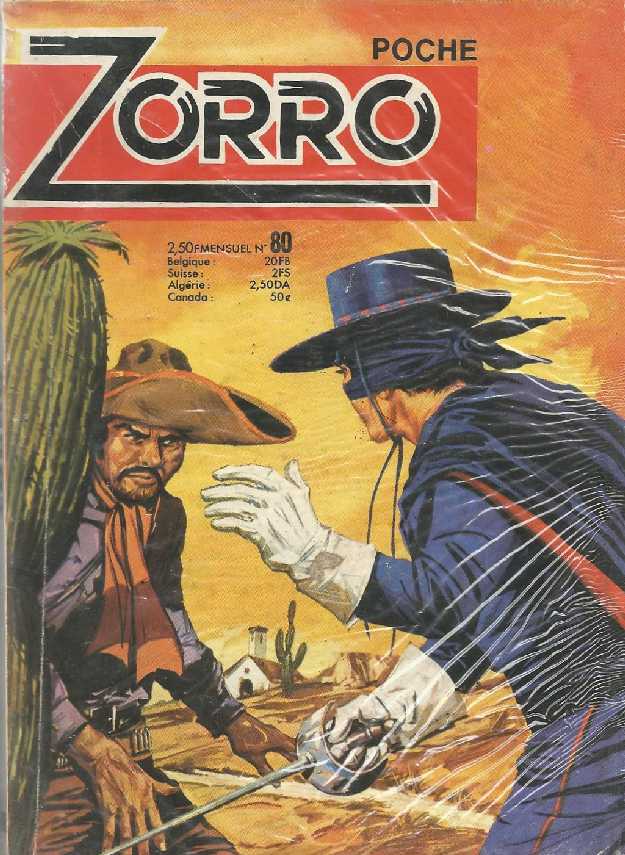 Scan de la Couverture Zorro SFPI Poche n 80